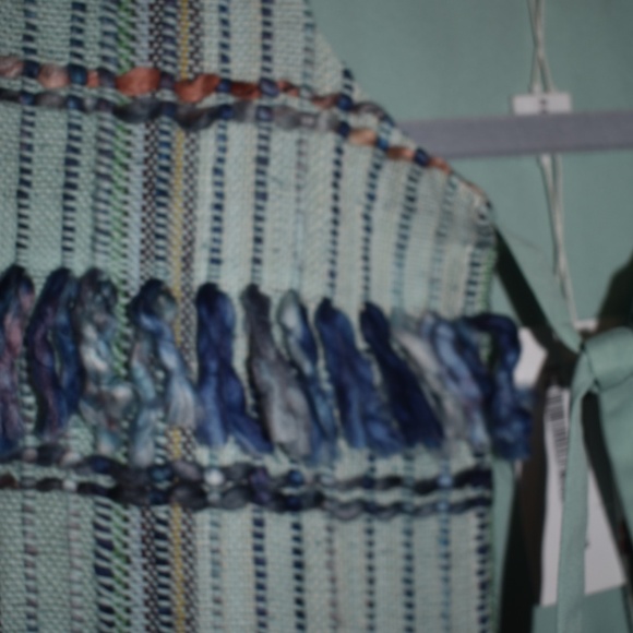 Renata Gasparian Gorgeous High End Neela Green & Blue Ruffles Vest One Size - Picture 8 of 11